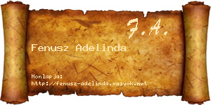 Fenusz Adelinda névjegykártya